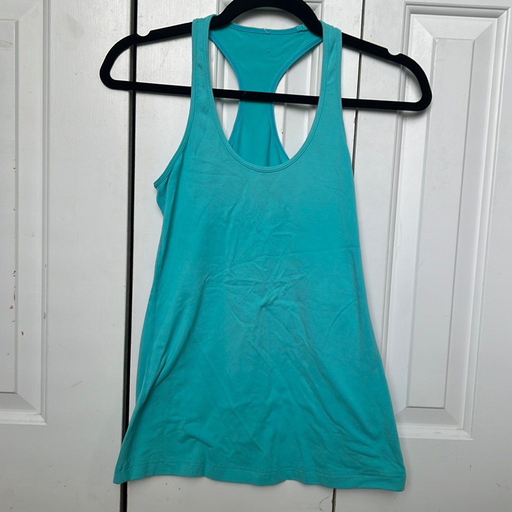 Light blue Lululemon tank